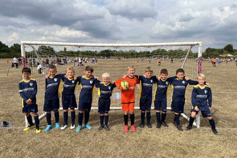asbestos surveys essex are proud sponsors of canvey island under 9s thi season