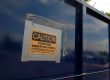 Asbestos abatement warning sign